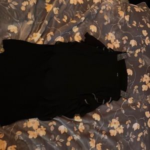 Black with gem stone size large formal dress